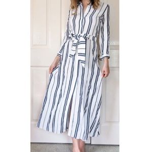 Zara striped maxi dress